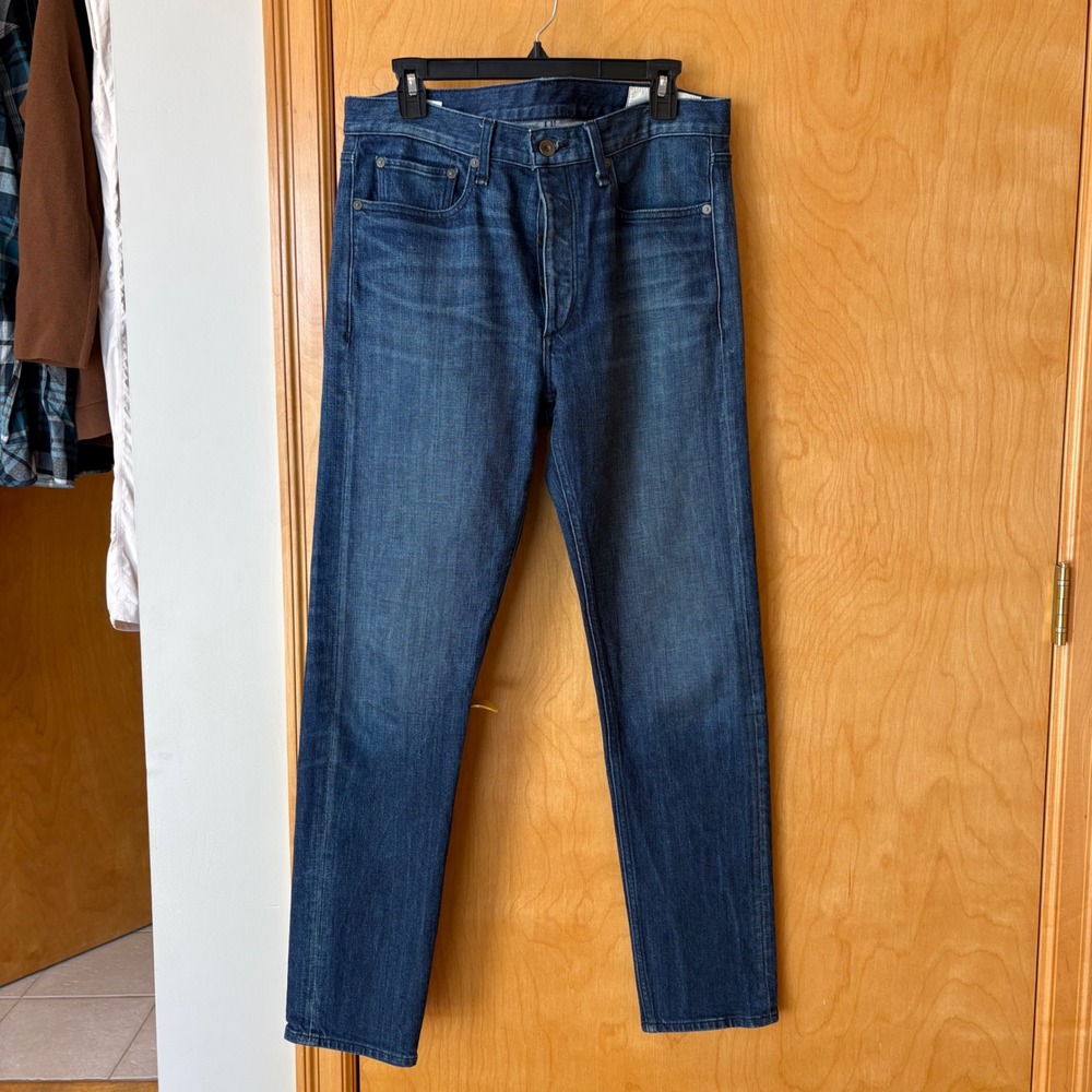 Rag & Bone Fit 2 Slim Jeans Mens 33x32 Wells Wash Stretch Denim MED21P1223C6WEN